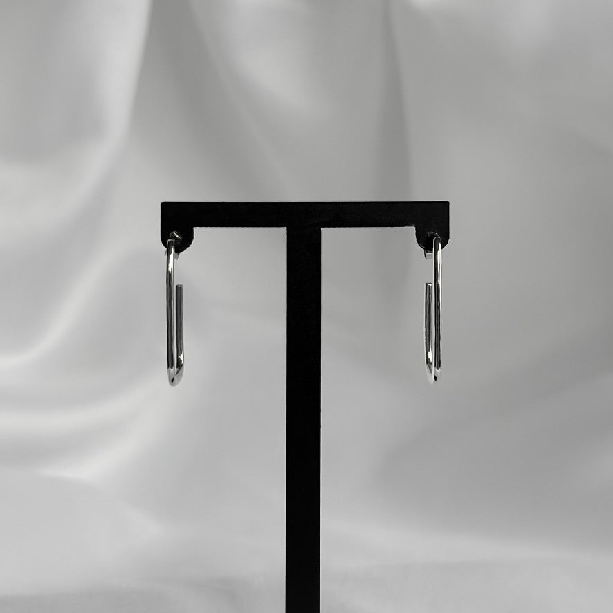 Hammered Rectangle Hoops
