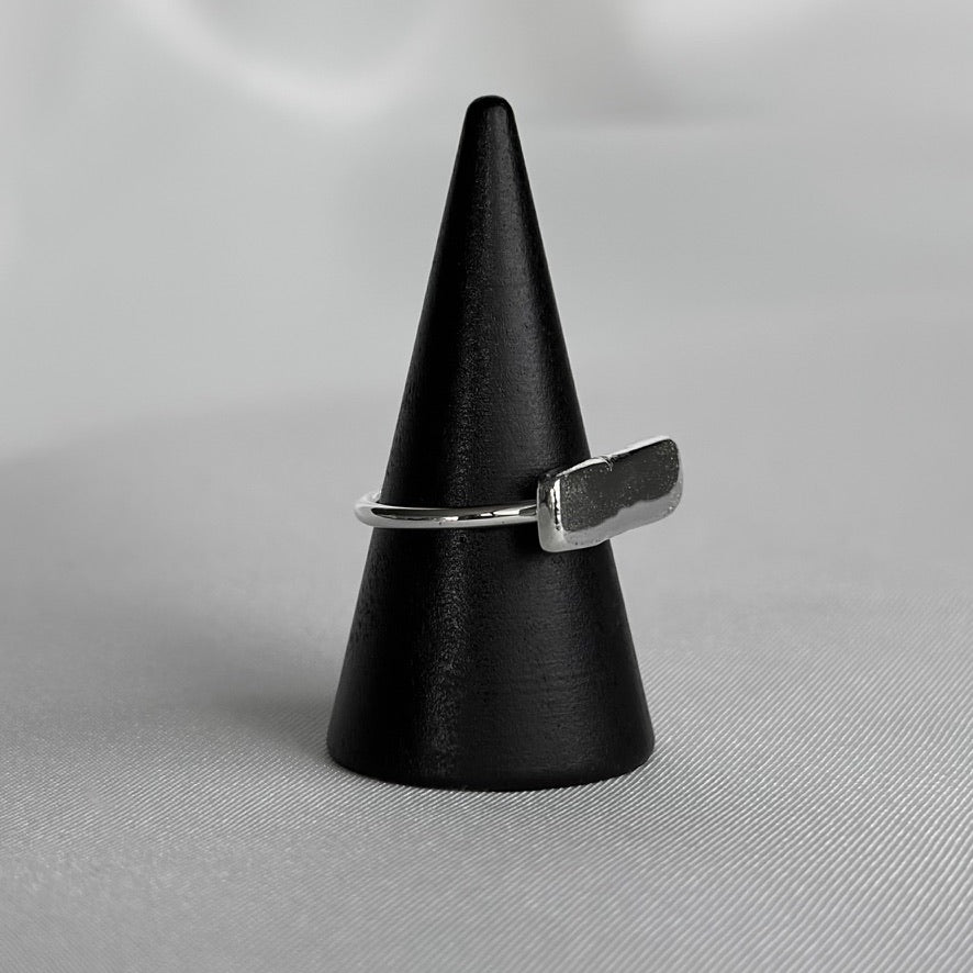 Rustic Flat Top Band Ring