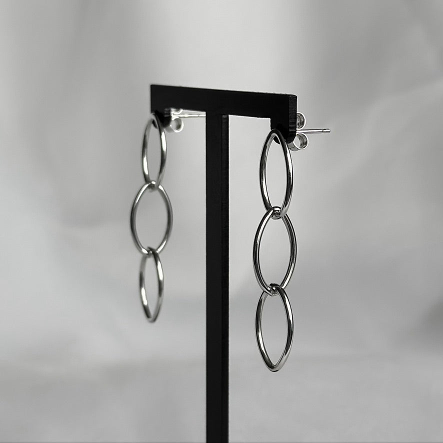 Oval Chain Studs