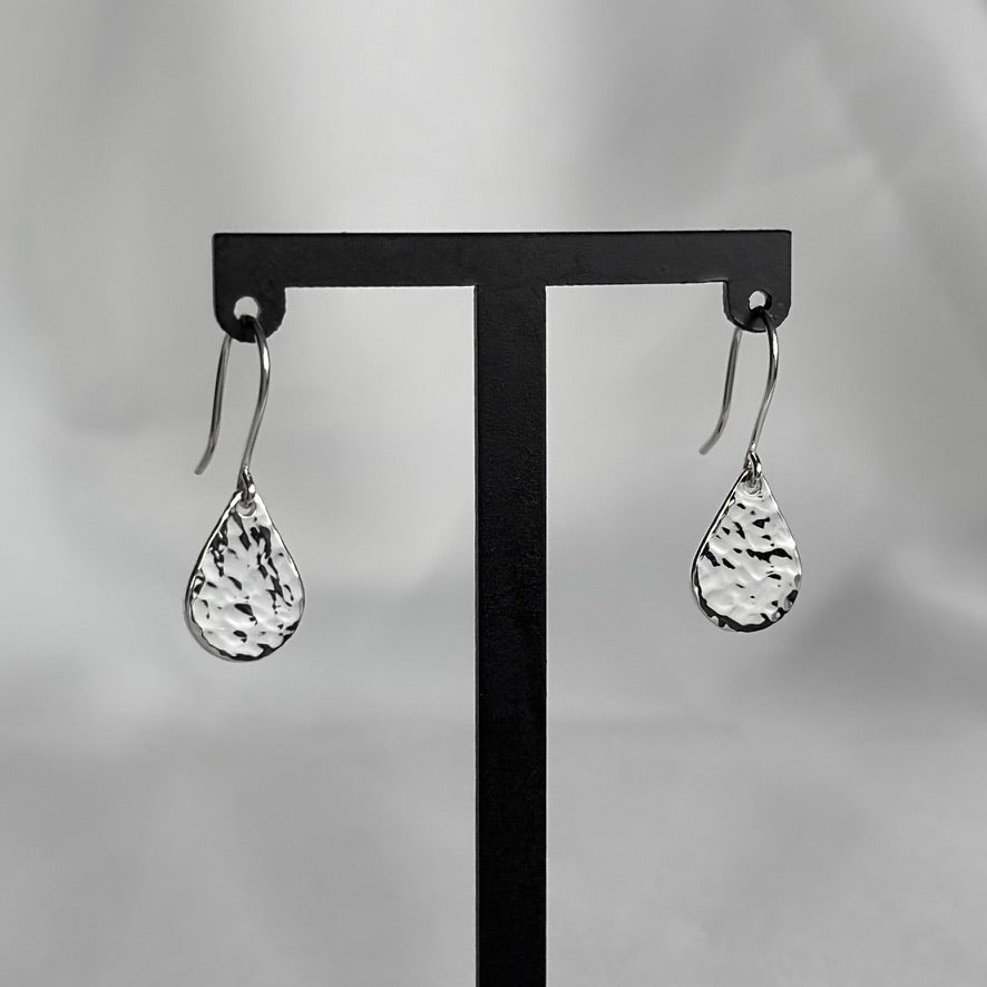 Hammered Teardrop Hooks