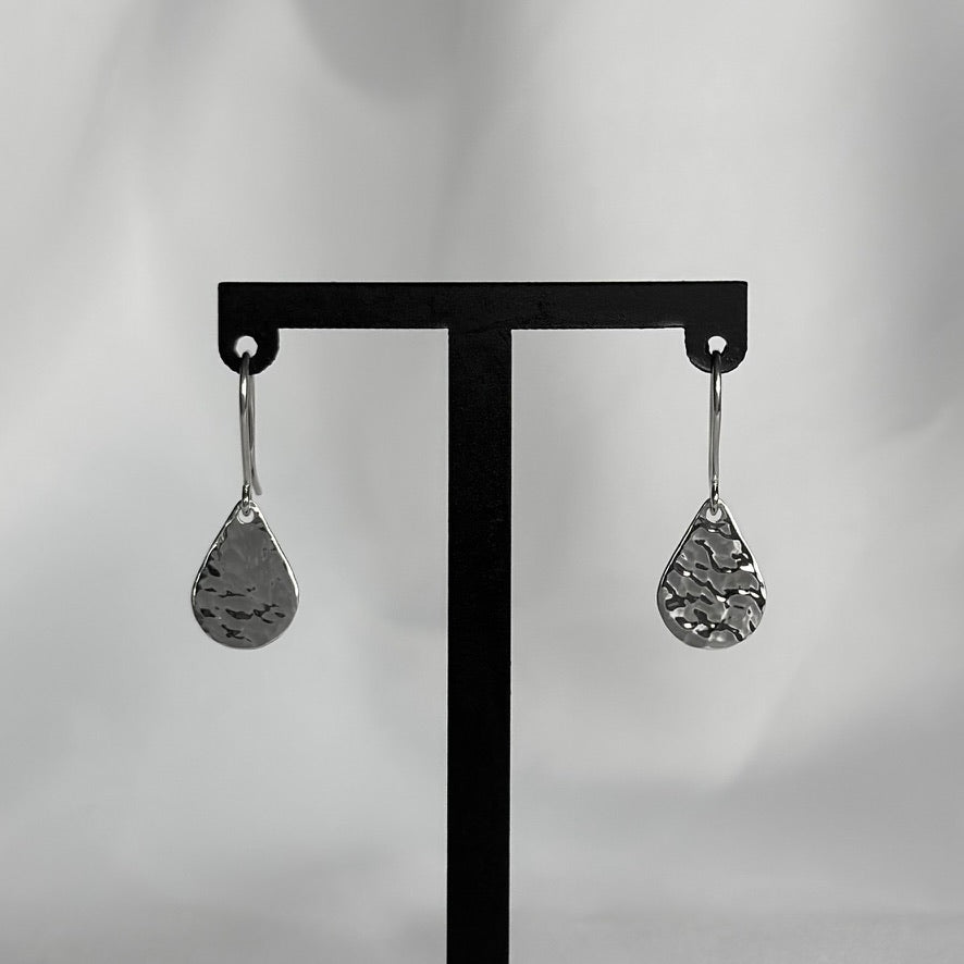 Hammered Teardrop Hooks
