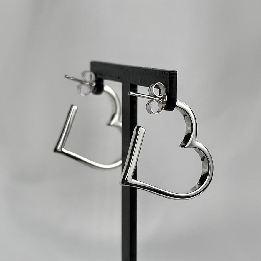 Chunky Heart Hoops