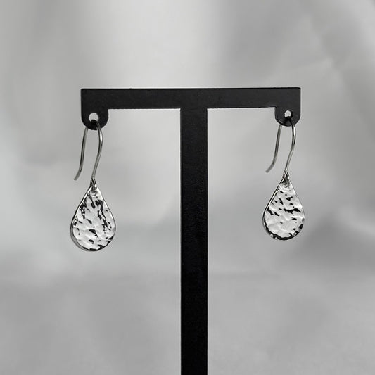 Hammered Teardrop Hooks