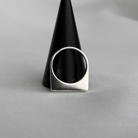 Chunky Flat Rectangle Ring