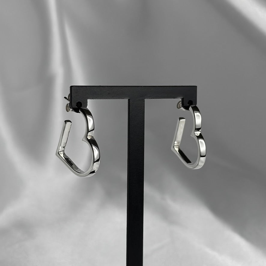 Chunky Heart Hoops