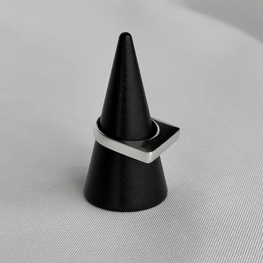 Chunky Flat Rectangle Ring